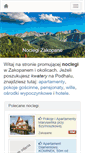 Mobile Screenshot of pensjonaty-podhale.pl